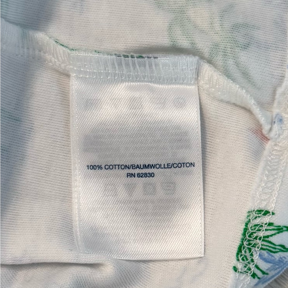 Lands' End Women’s  Tropical Print Tank Top - White NWOT - Picture 4 of 5